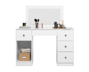 Tocador Sonhos 137 x 121 x 48 cm Blanco con Espejo Vol 2