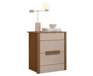 Mesa de Luz Dhara 61 x 51 x 39 cm Roble/Beige Vol 1