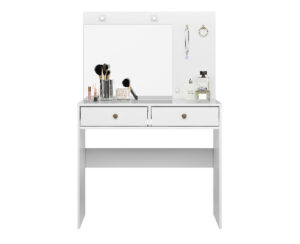 Tocador Bella 137 x 110 x 47 cm Blanco con Espejo Vol 1