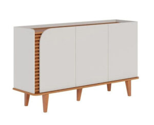 Aparador Buffet Jurere Blanco Matte/ Freijo 79.2 x 136 x 39.3 cm