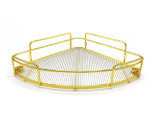 Estante Esquinero Dorado