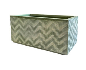 MACETA JARDINERA CHICA 23.5X23.5X55.5CM PESO 6KG ART. FE10167