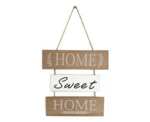 Tablita x 3 con Frases Home Seweet Home