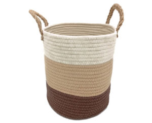 Cesto Redondo con Manijas Grande 30 x 26 cm Combinado