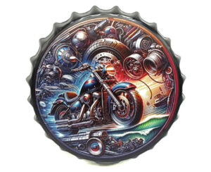 Adorno Tapa Botella Marcas 34 cm Moto
