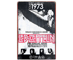 Chapa con frases 20 x 30 cm Led Zeppelin