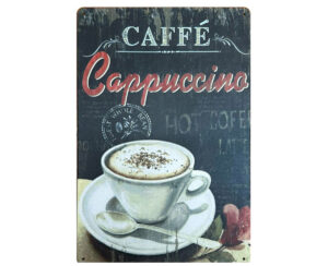 Chapa con frases 20 x 30 cm Caffe
