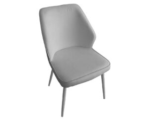 Silla Blanca Tapizada Patas Simil Madera