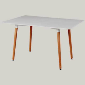 Mesa Eames 140 x 80 cm Blanca Patas