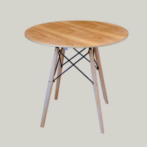 Mesa Eames Red Tapa Madera 80 cm