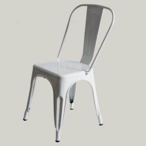 Silla Tolix Blanca Brillante