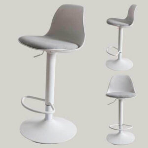 Banqueta Tulip Regulable Blanca