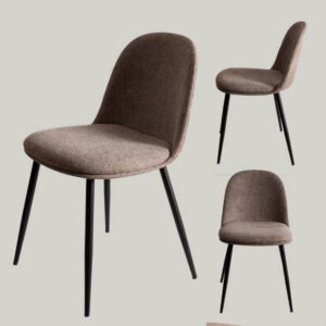 Silla Rondi Beige Oscuro Patas Negras