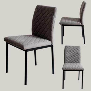 Silla Rombo Gris Pata Negra