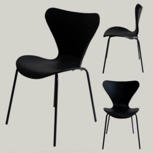 Silla Jacob Negra Pp Pata Negra