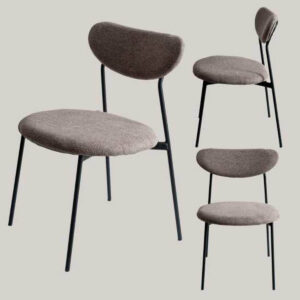 Silla Ambers Beige Patas Negras