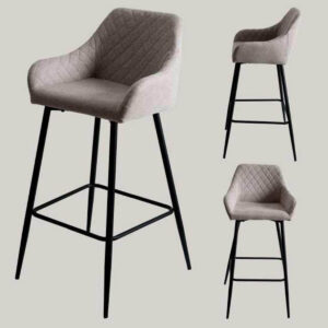 Banqueta Rombo Beige Patas