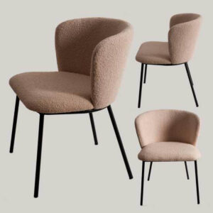 Silla Teddy Beige Pata Negra