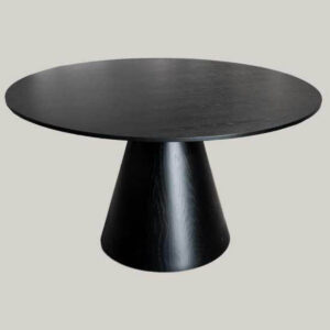 Mesa Redonda 137 x 77 cm Negra Base
