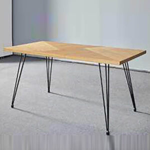 Mesa Rectangular 160 x 80 cm Madera Natural