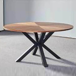 Mesa Redonda 120 x 76 cm Madera Oscura Pata