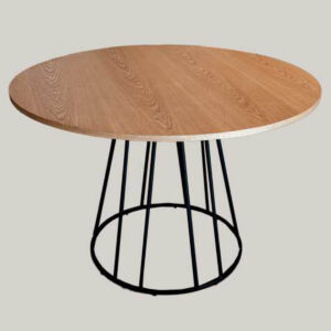 Mesa Redonda 110 x 110 cm Natural Base
