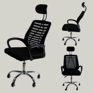 Sillon Oficina con Ruedas Negro Base