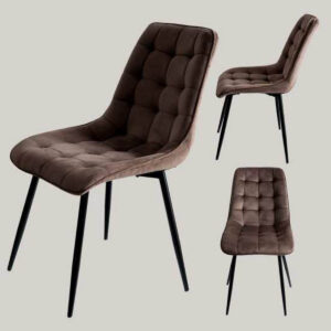 Silla Capitol Pana Marron Oscuro