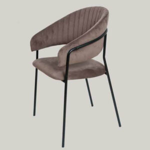 Sillon Stripe Pana Marron Oscuro