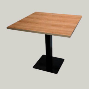 Mesa Pie Central 80 x 80 cm Base Metal